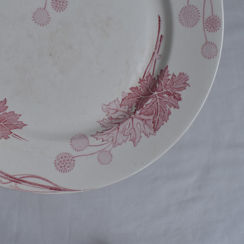 Antique Plate K&G Luneville Platane Y