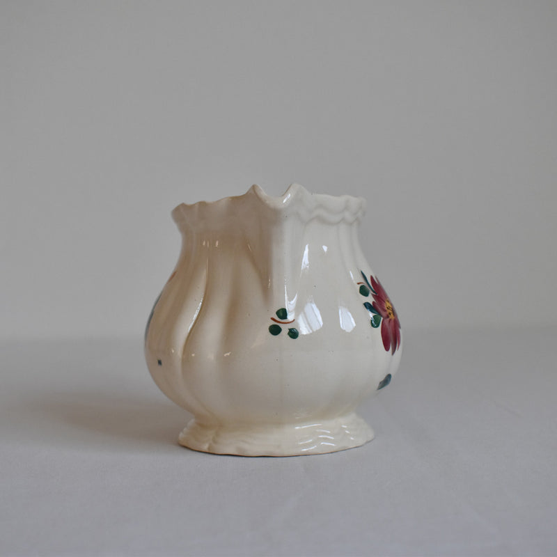 Vintage Creamer - Digoin & Sarreguemines, Fleur-de-lis Rim