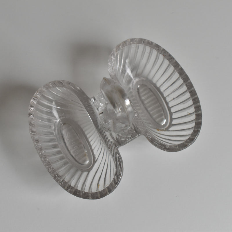 Vintage Glass Salt and Pepper Shakers, Oullins