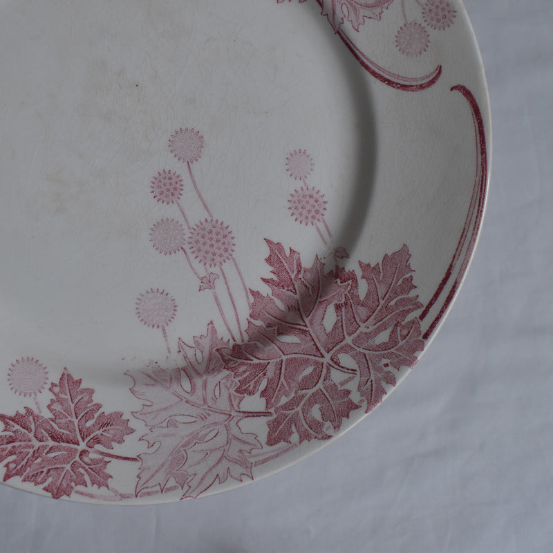 Antique Plate K&G Luneville Platane Y