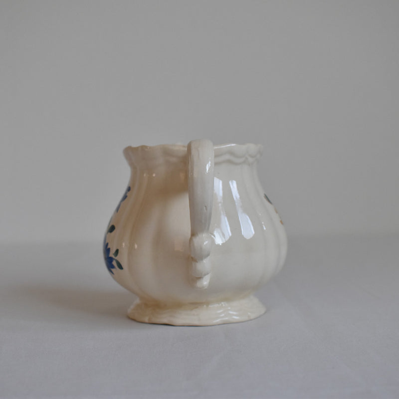 Vintage Creamer - Digoin & Sarreguemines, Fleur-de-lis Rim
