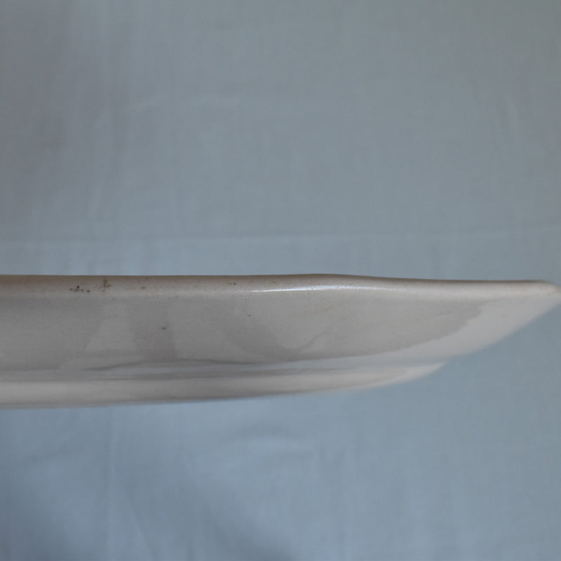 Vintage Oval Plate Digoin & Sarreguemines Pink