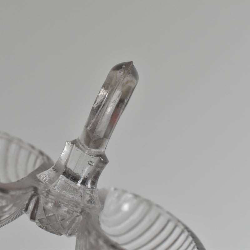 Vintage Glass Salt and Pepper Shakers, Oullins