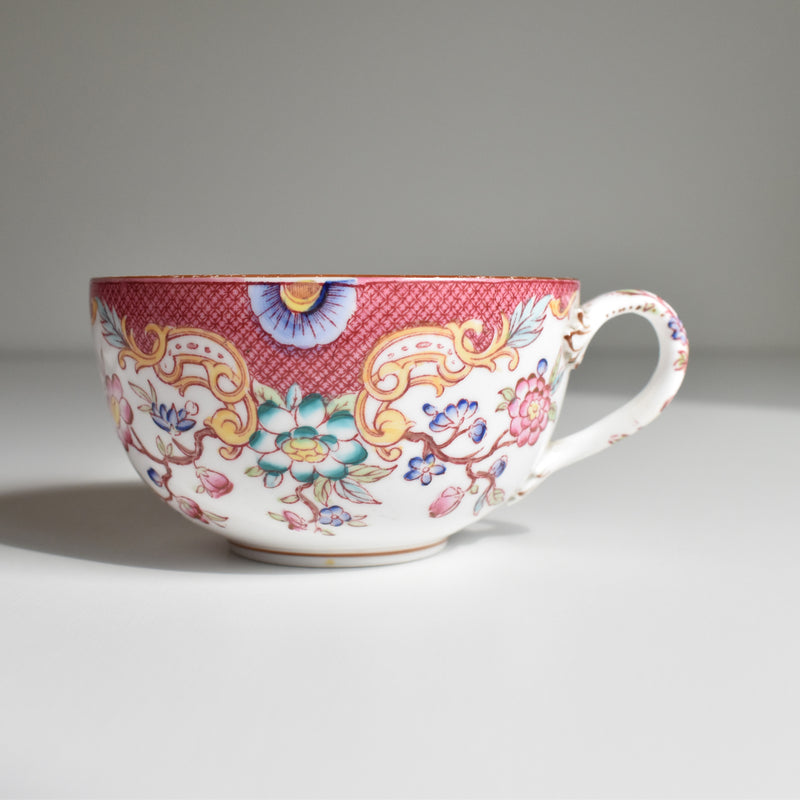 Antique Chocolate Cup & Saucer Sarreguemines Minton 216