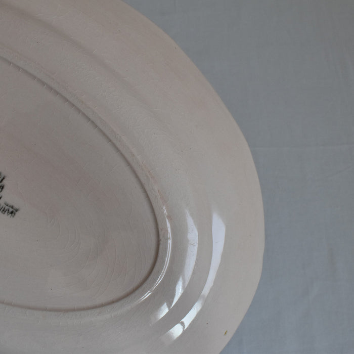 ヴィンテージ オーヴァル 大皿 ディゴワン＆サルグミンヌ　ピンク