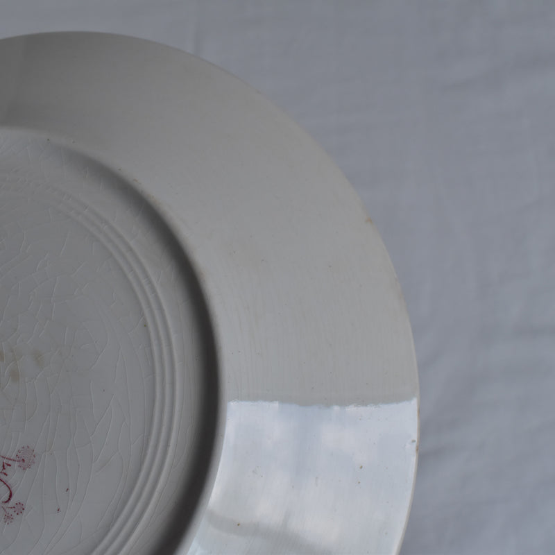 Antique Plate K&G Lunéville Platane Z