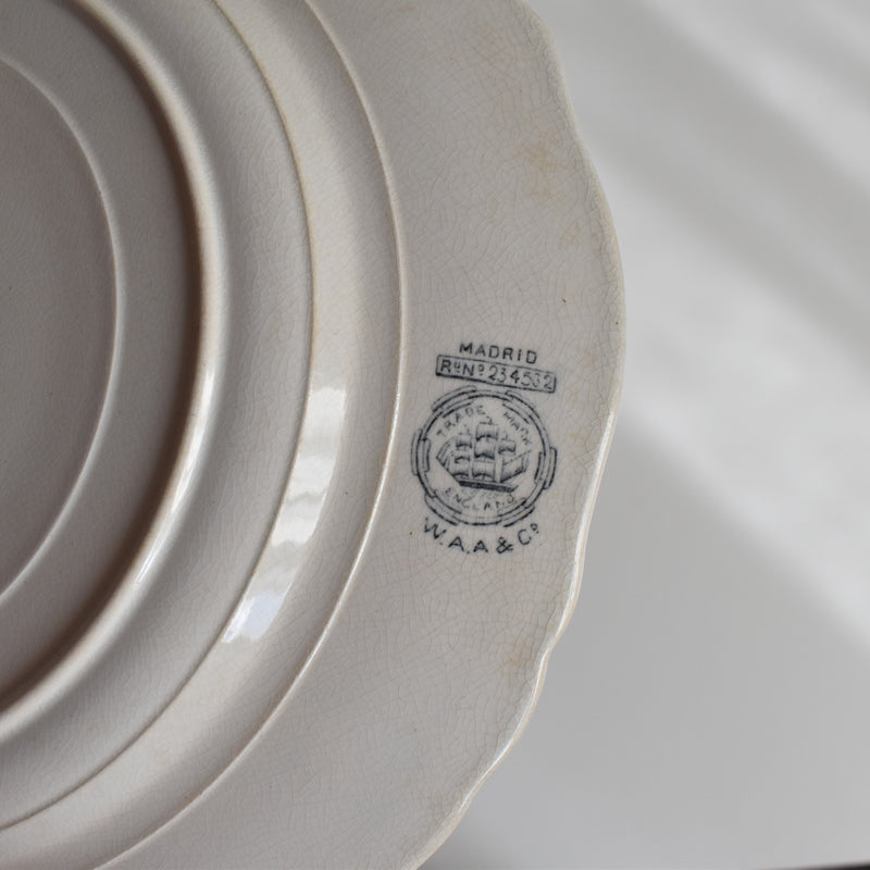 Antique Plate W.A.A.&Cie Madrid C