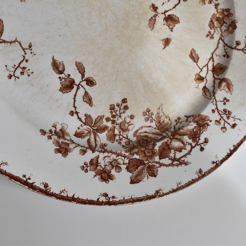 Vintage Large Plate Gien Fauvette