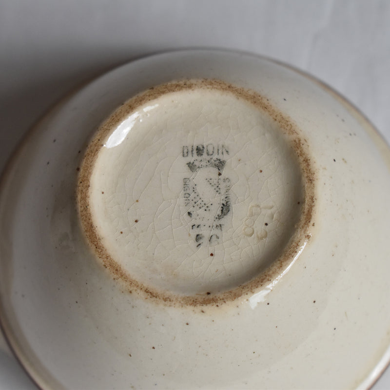 Vintage Bowl, Digoin & Sarreguemines, oreille A (on display at Osaka store)