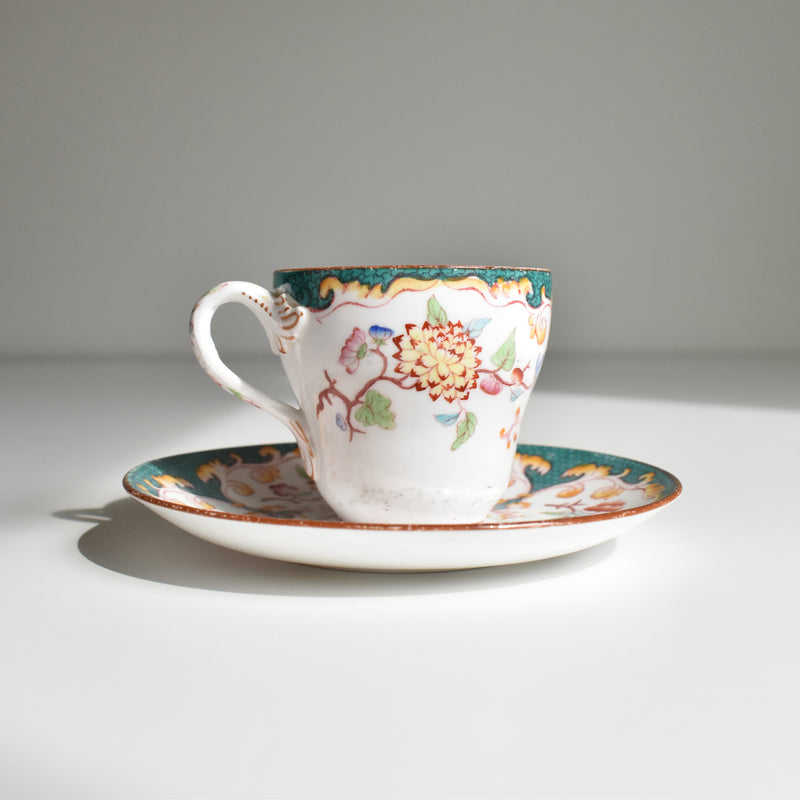 Antique Coffee Cup & Saucer Salagoumines Minton 248 A