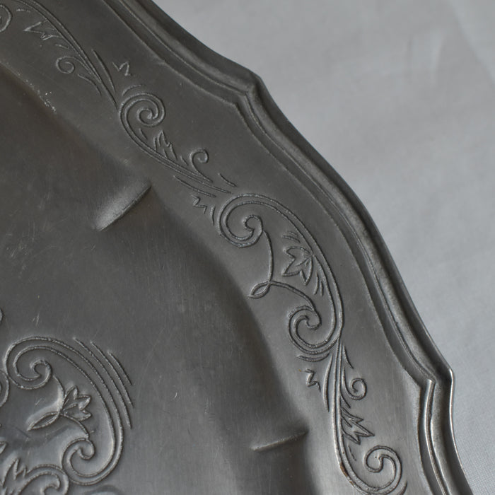 ヴィンテージ ピューター プレート Finstain