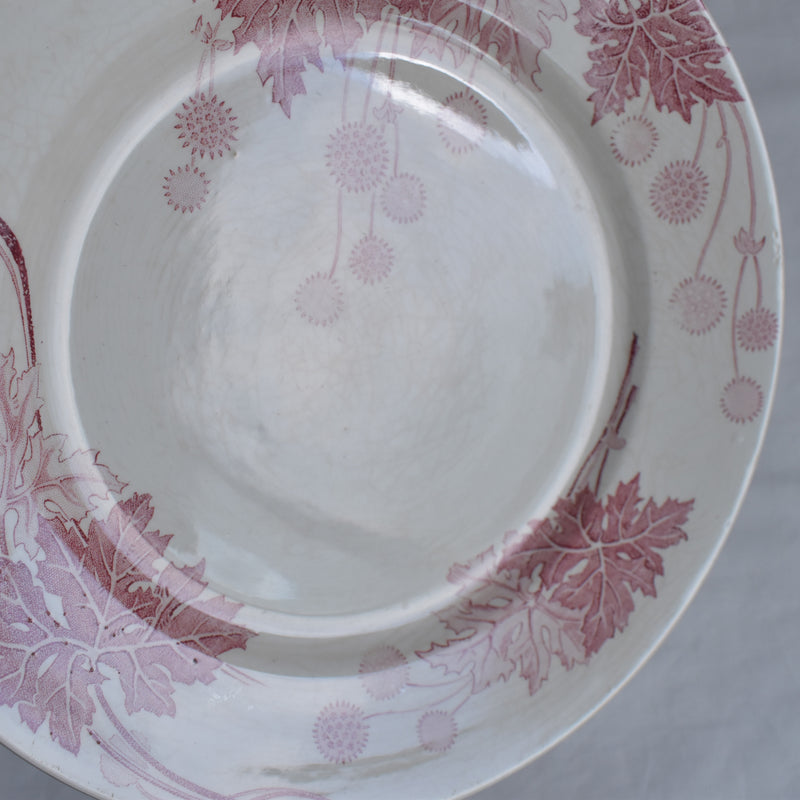 Antique Plate K&G Lunéville Platane Z