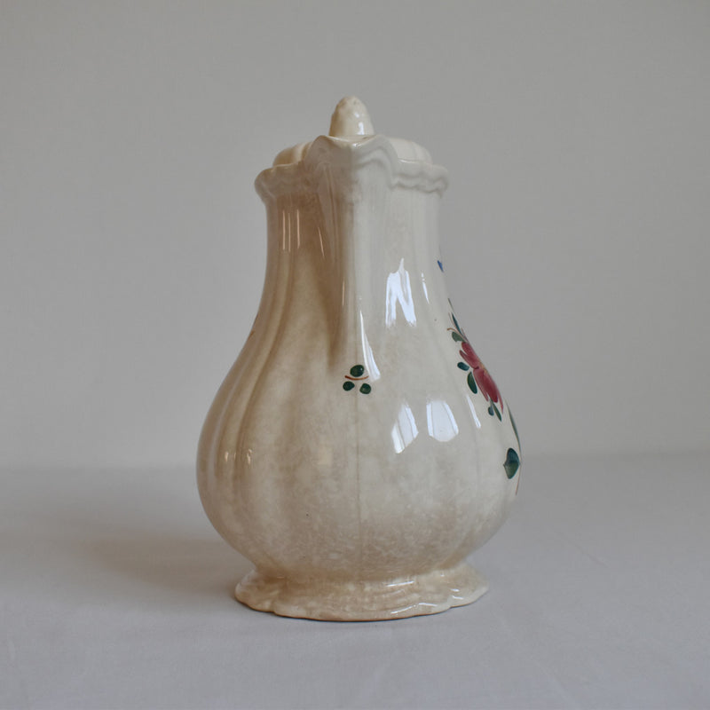 Vintage Coffee Pot - Digoin & Sarreguemines - Fleur Rim - Fleur