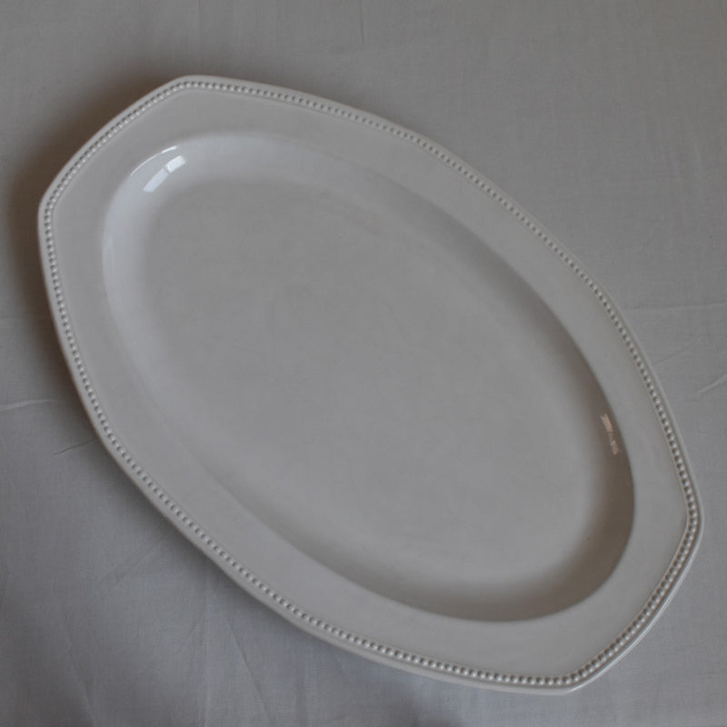 Vintage Oval Platter Longchamp Perles