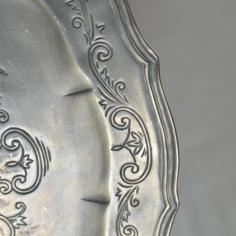 ヴィンテージ ピューター プレート Finstain