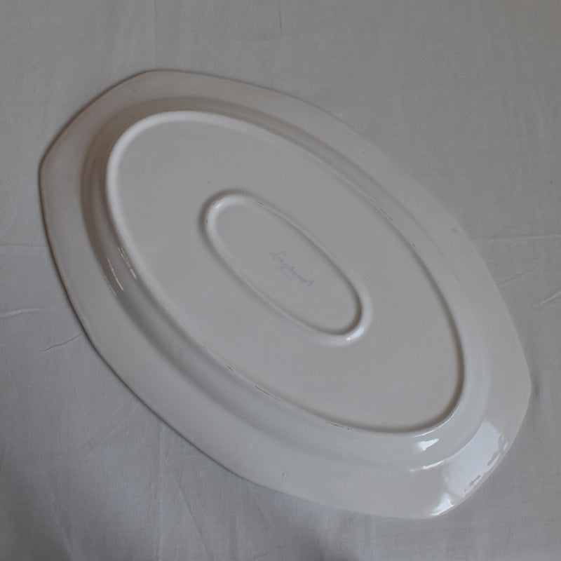 Vintage Oval Platter Longchamp Perles