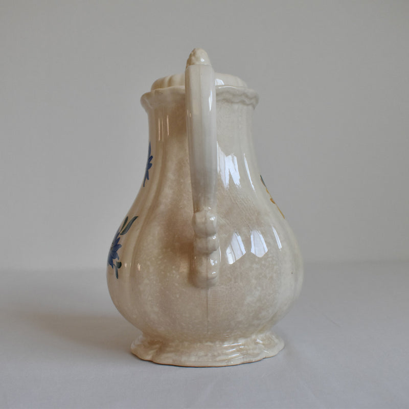 Vintage Coffee Pot - Digoin & Sarreguemines - Fleur Rim - Fleur
