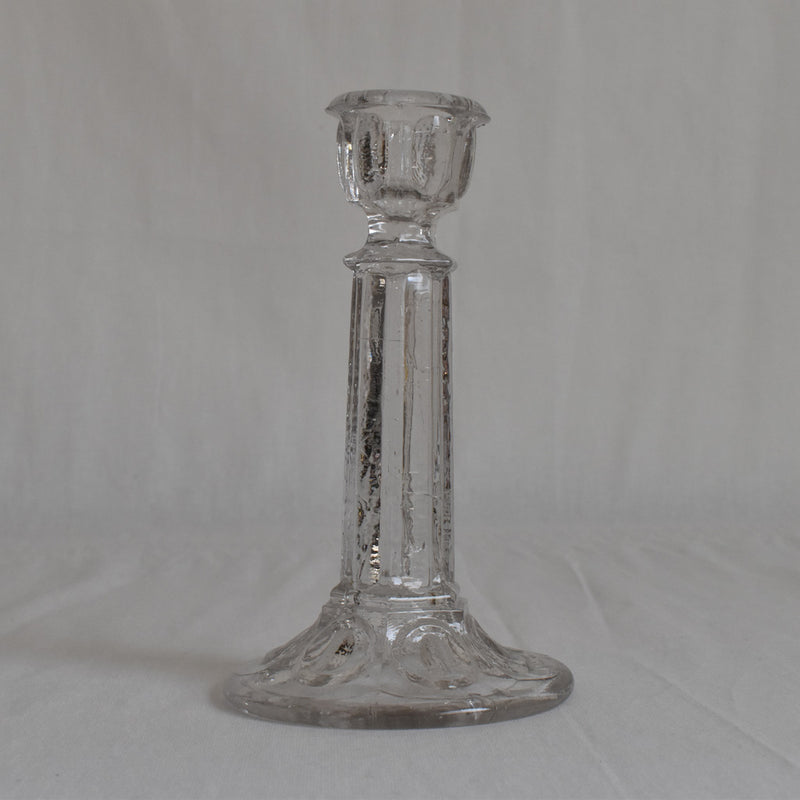 ガラス アンティーク　キャンドルホルダー　B