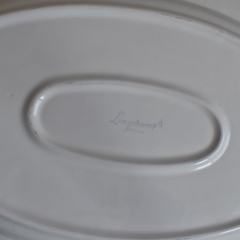 Vintage Oval Platter Longchamp Perles