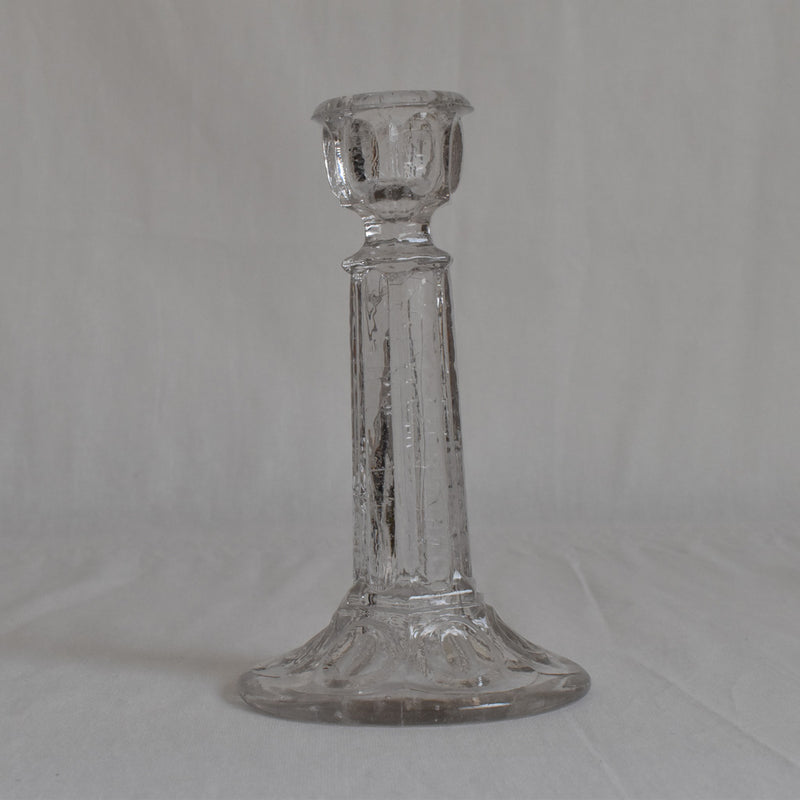 ガラス アンティーク　キャンドルホルダー　B