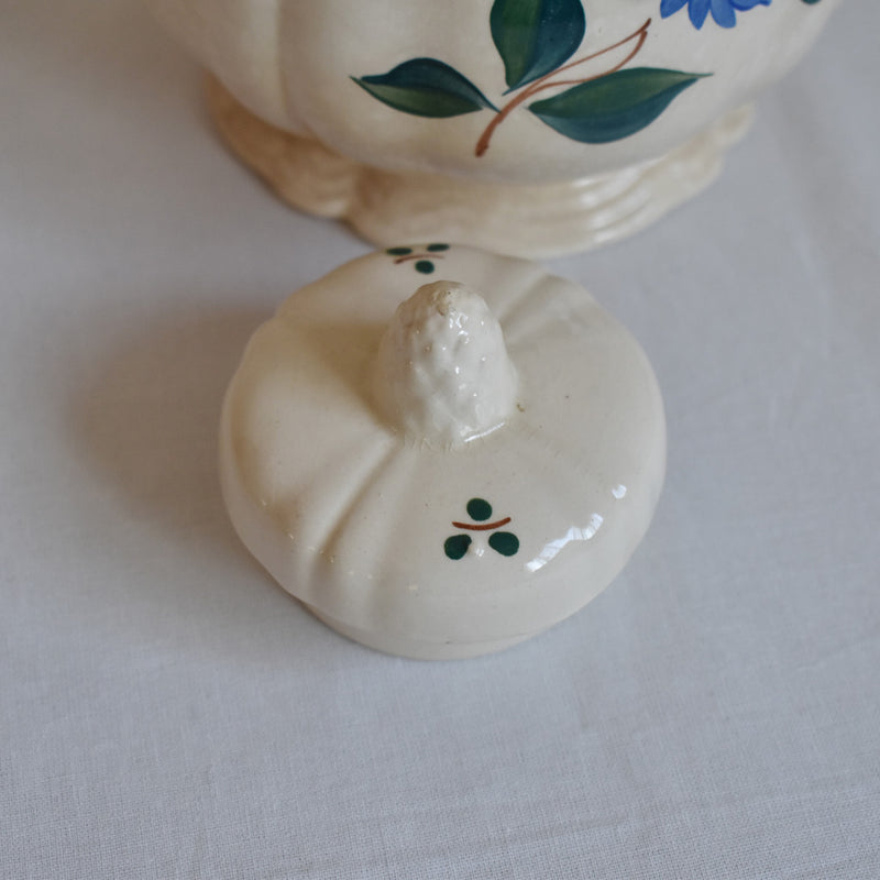 Vintage Coffee Pot - Digoin & Sarreguemines - Fleur Rim - Fleur