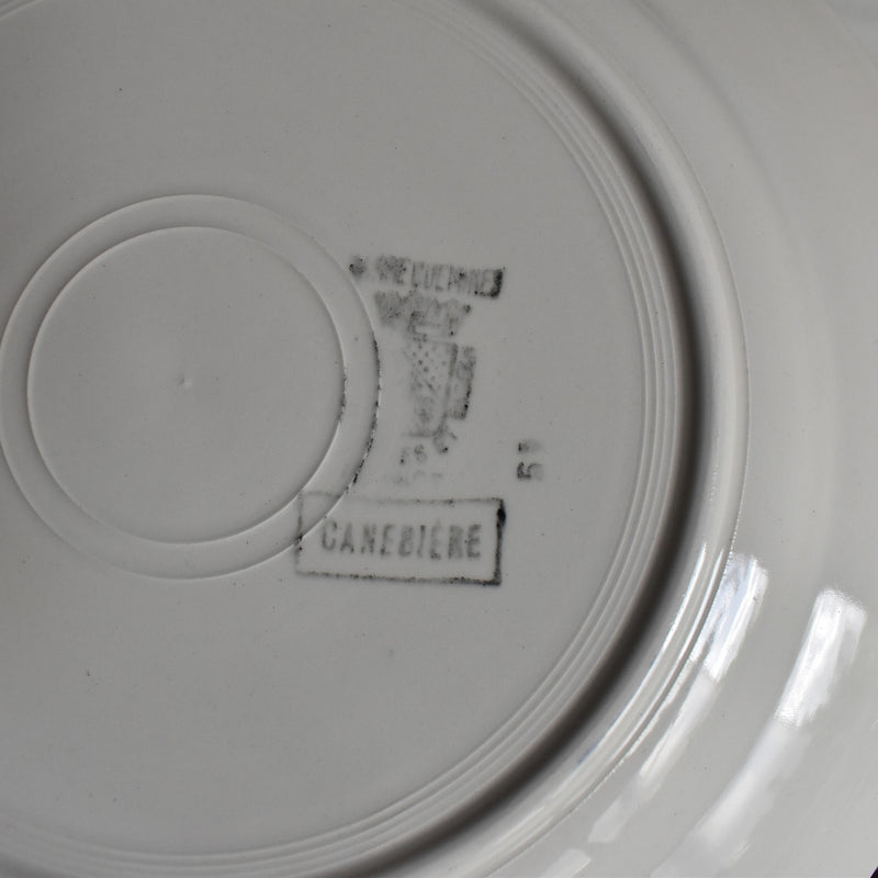 Vintage Plate Digoin & Sarreguemines Canebiere A