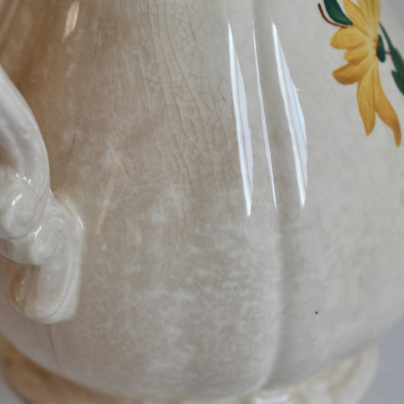 Vintage Coffee Pot - Digoin & Sarreguemines - Fleur Rim - Fleur
