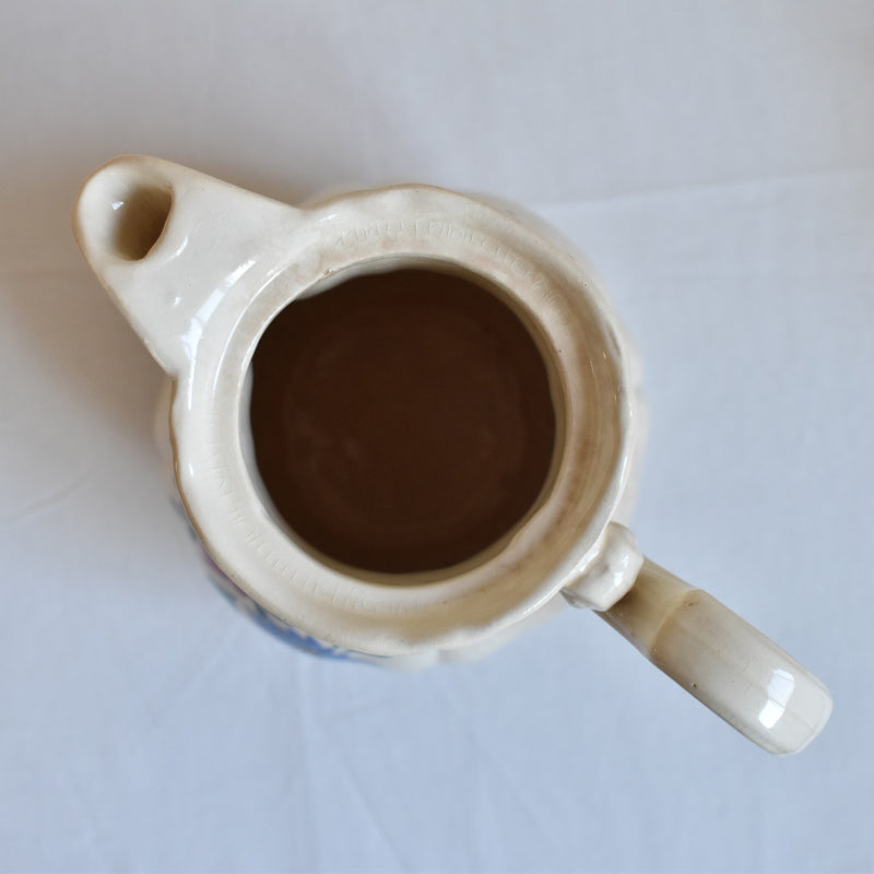 Vintage Coffee Pot - Digoin & Sarreguemines - Fleur Rim - Fleur