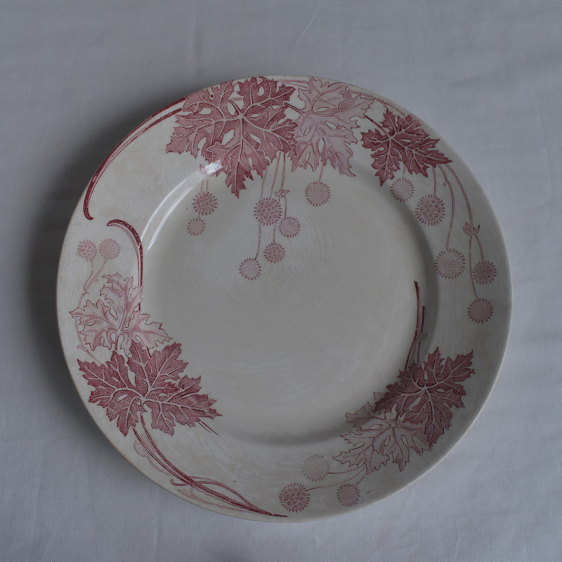 Antique Plate K&G Luneville Platane Z1