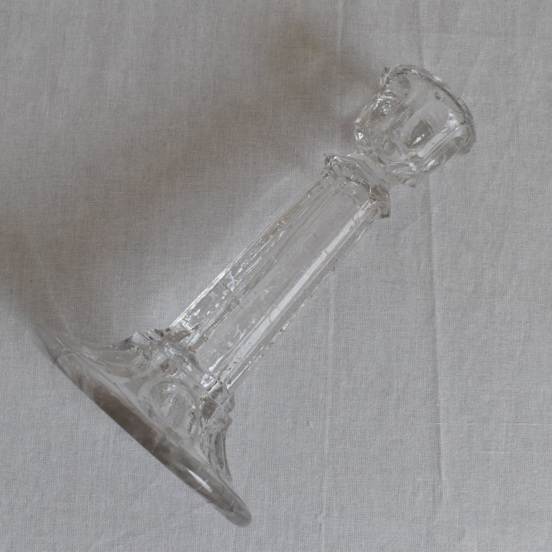 ガラス アンティーク　キャンドルホルダー　B