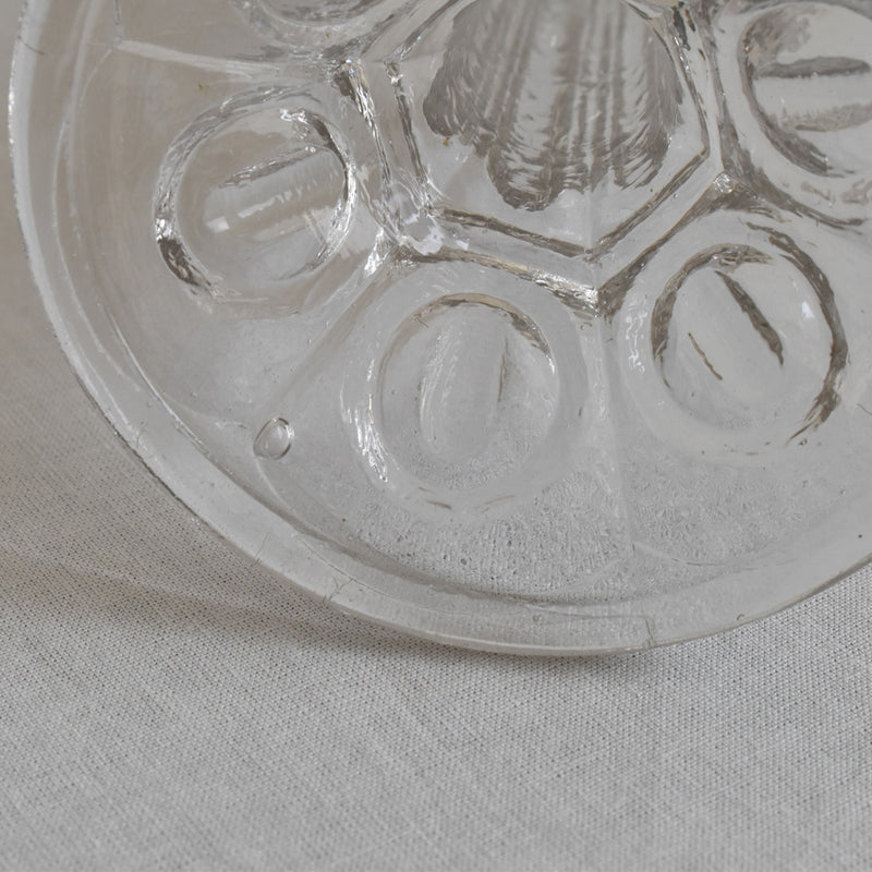 ガラス アンティーク　キャンドルホルダー　B