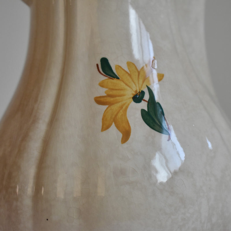 Vintage Coffee Pot - Digoin & Sarreguemines - Fleur Rim - Fleur
