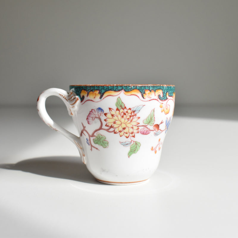 Antique Coffee Cup & Saucer Sarreguemines Minton 248 B