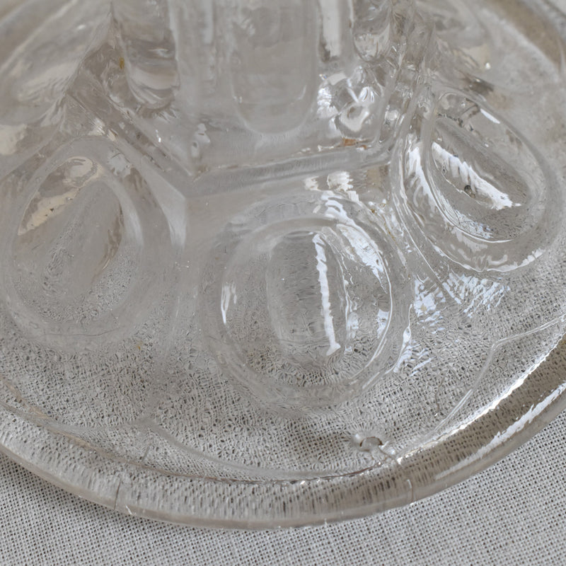 ガラス アンティーク　キャンドルホルダー　B