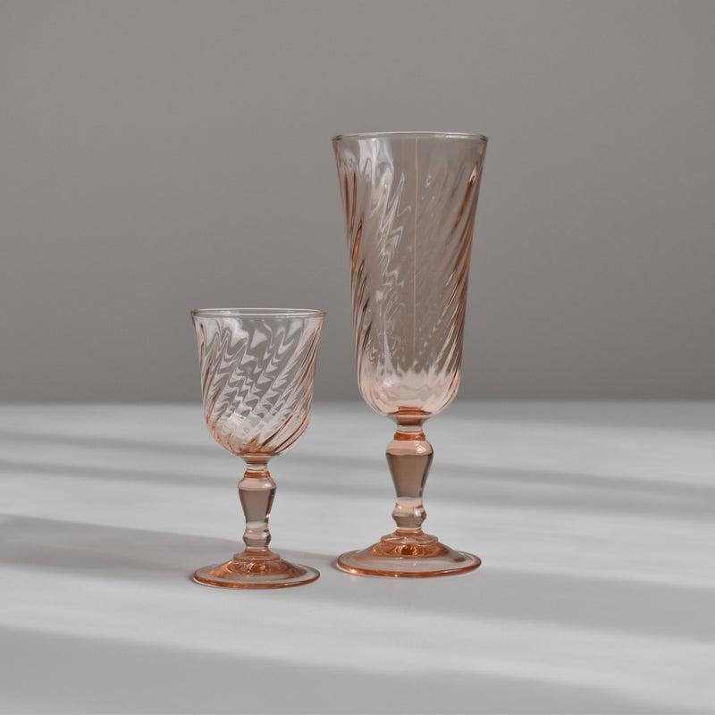 ヴィンテージシャンパングラス rosaline