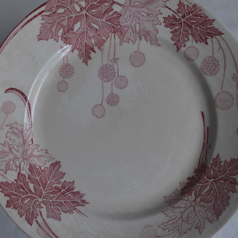 Antique Plate K&G Luneville Platane Z1