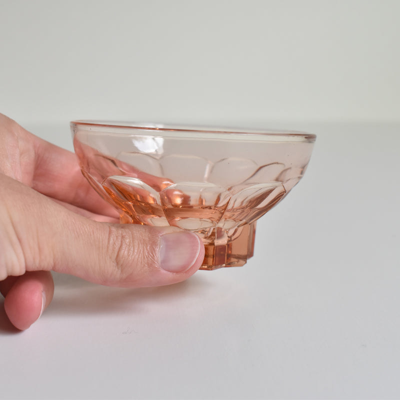 Vintage Pink Glass Verin