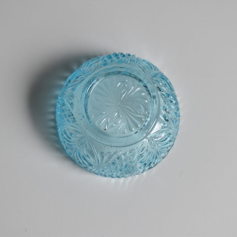 Vintage Blue Glass Salt Shaker - Verdi