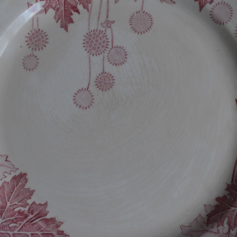 Antique Plate K&G Luneville Platane Z1