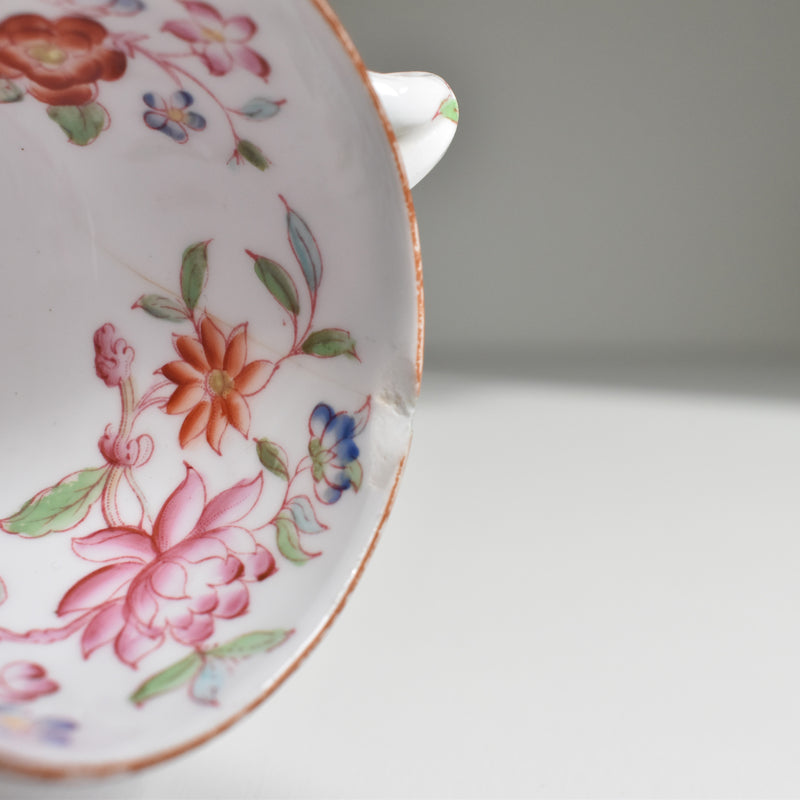 Antique Coffee Cup & Saucer Sarreguemines Minton 248 B