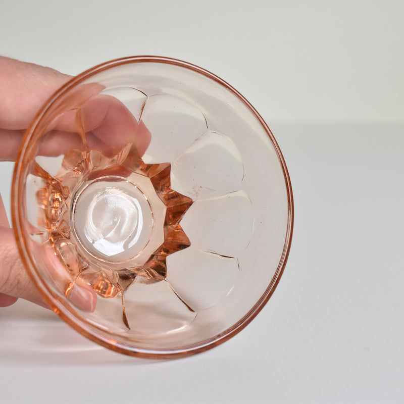 Vintage Pink Glass Verin