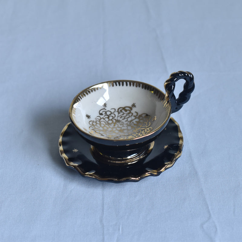 ア.ドラサンヴァル A.Dressinval ミニカップ＆ソーサー 3cm ブラック