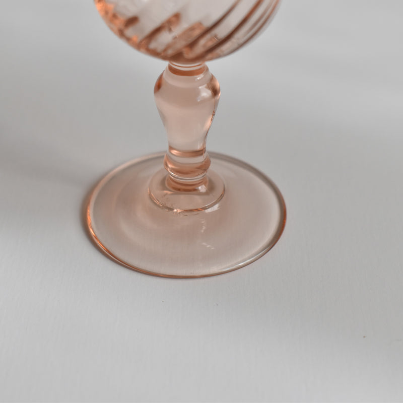 Vintage Rosaline Liqueur Glass
