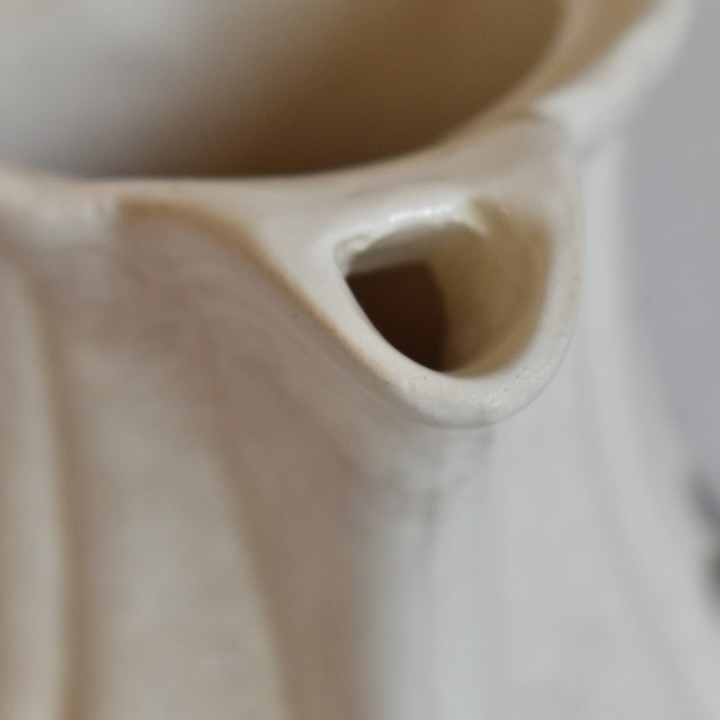 Vintage Coffee Pot - Digoin & Sarreguemines - Fleur Rim - Fleur