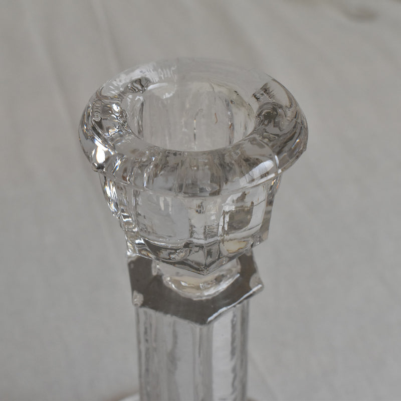 ガラス アンティーク　キャンドルホルダー　A