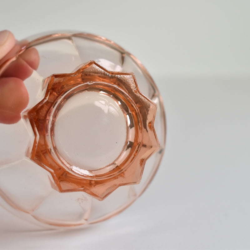 Vintage Pink Glass Verin