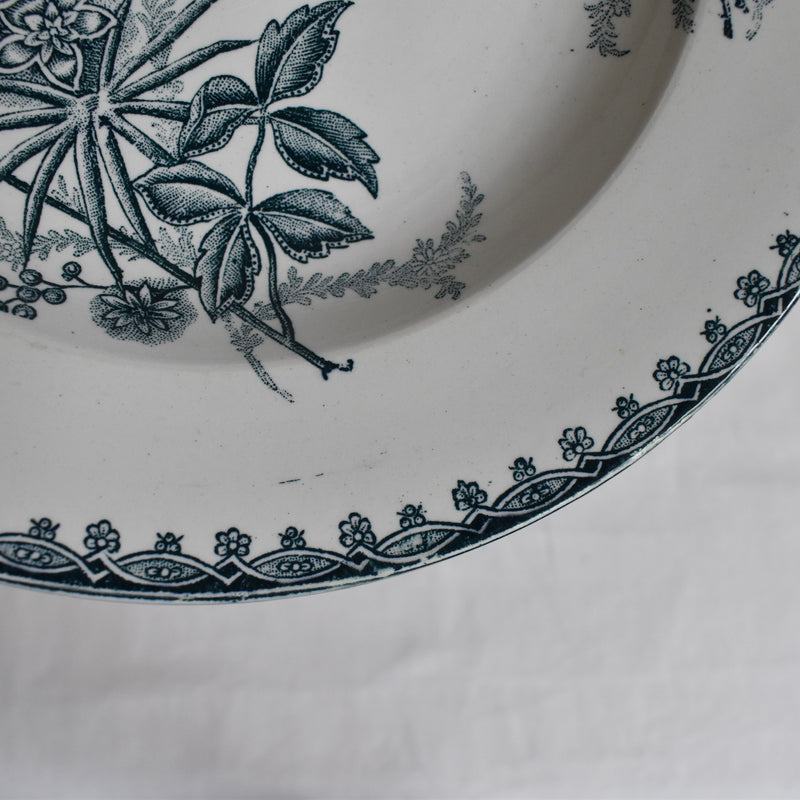 Antique deep dish - Saint-Amand Dinorose Margot