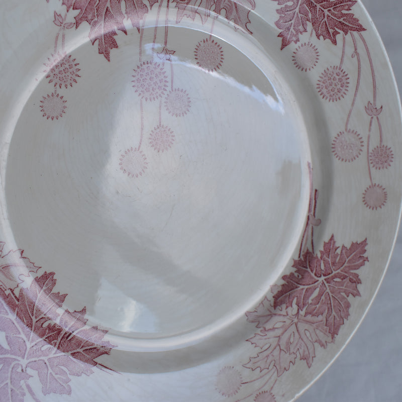 Antique Plate K&G Luneville Platane Z1