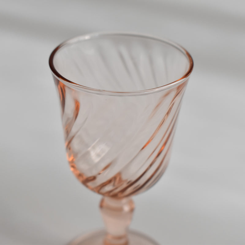 Vintage Rosaline Liqueur Glass