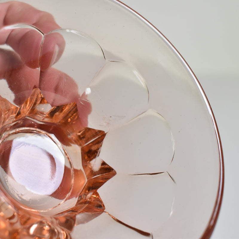 Vintage Pink Glass Verin